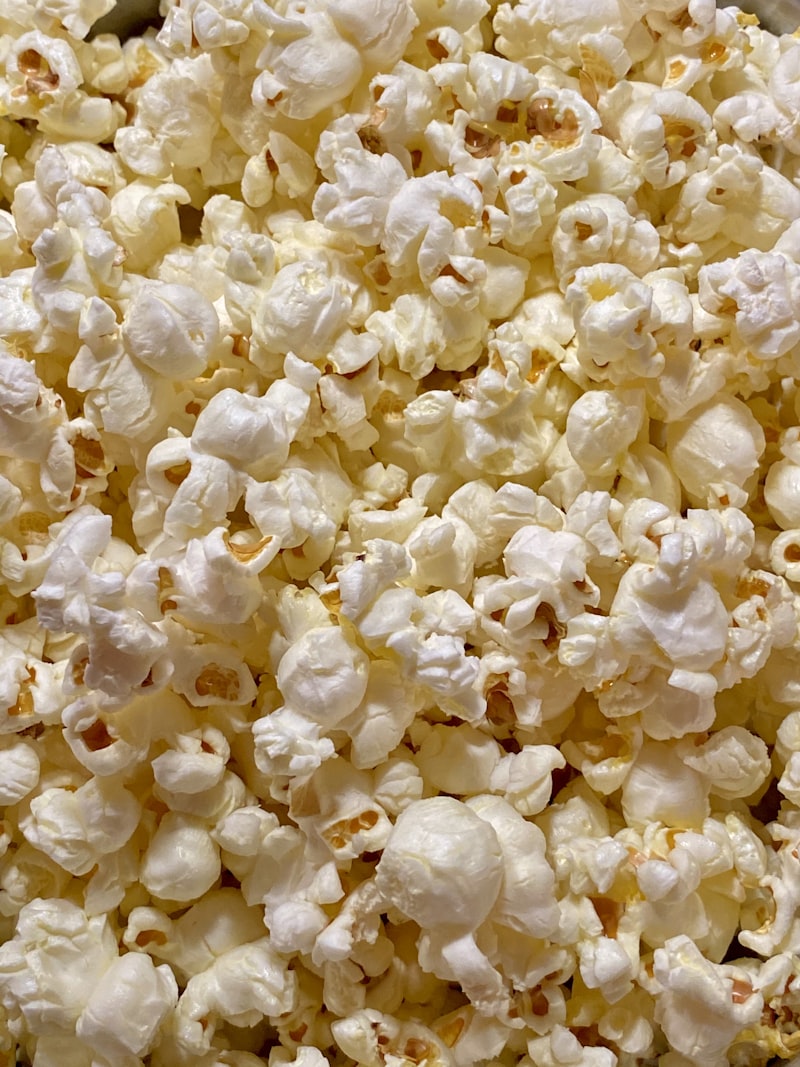 Popcorn bucket at outdoor cinema